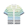 Wave Short Sleeve Knitted Shirt