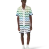 Wave Short Sleeve Knitted Shirt