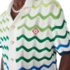 Wave Short Sleeve Knitted Shirt