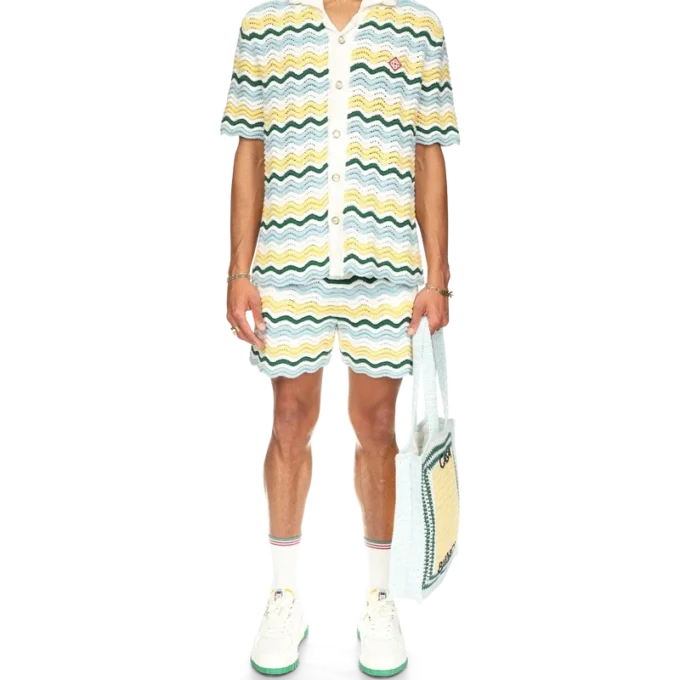 Wavy Boucle Shorts