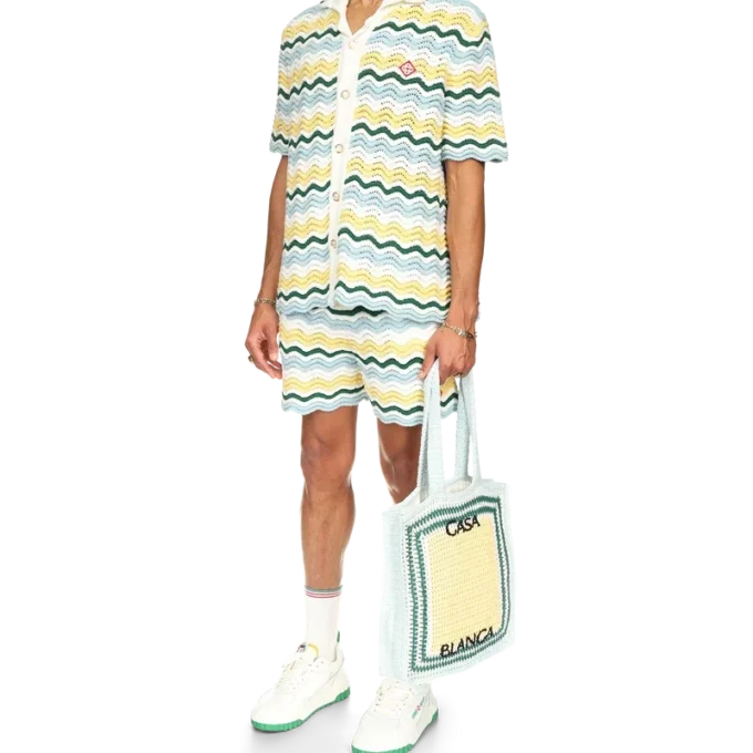 Wavy Boucle Shorts