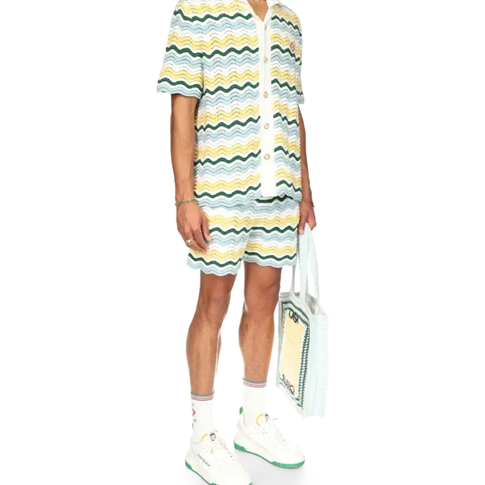 Wavy Boucle Shorts