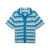 Wavy Gradient Crochet Shirt Wavy Gradient Crochet Shirt
