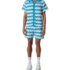 Wavy Gradient Crochet Shirt Wavy Gradient Crochet Shirt