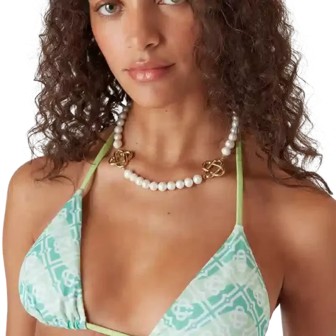 Wavy Monogram Bikini Top Wavy Monogram Bikini Top