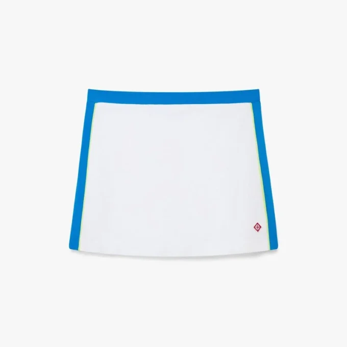 White & Blue Pique Mini Skirt White & Blue Pique Mini Skirt