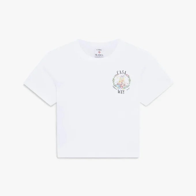 White Casa Way Baby Short Sleeve T-Shirt White Casa Way Baby Short Sleeve T-Shirt