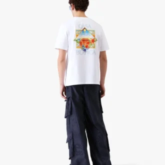 White Flower Court Icon Short Sleeve T-Shirt