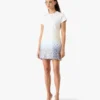 White Gradient Monogram T-Shirt Dress White Gradient Monogram T-Shirt Dress