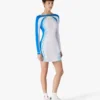 White Half-Tone Stretch Tennis Maxi Dress White Half-Tone Stretch Tennis Maxi Dress