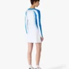 White Half-Tone Stretch Tennis Maxi Dress White Half-Tone Stretch Tennis Maxi Dress
