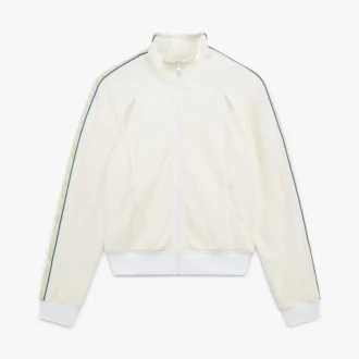 White Laurel Track Zip Jacket