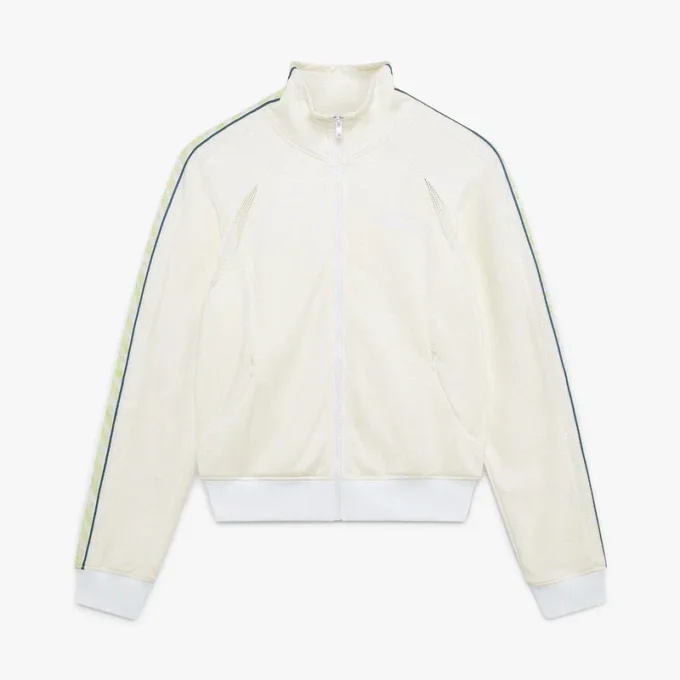 White Laurel Track Zip Jacket