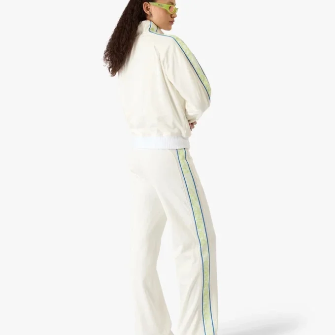 White Laurel Track Zip Jacket