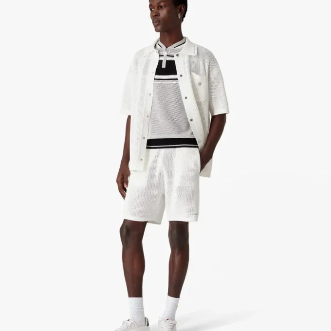White Mesh Shorts White Mesh Shorts