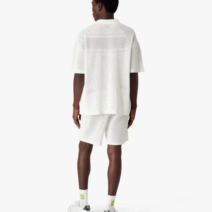 White Mesh Shorts White Mesh Shorts