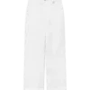 White Monogram Chino Trousers