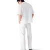 White Monogram Chino Trousers