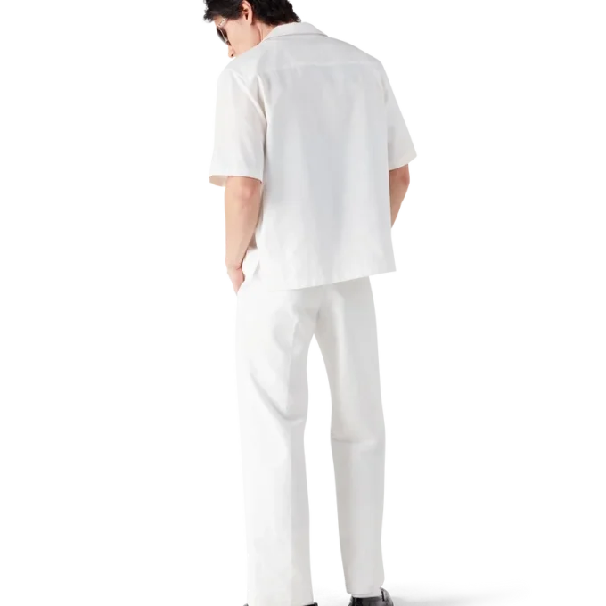 White Monogram Chino Trousers