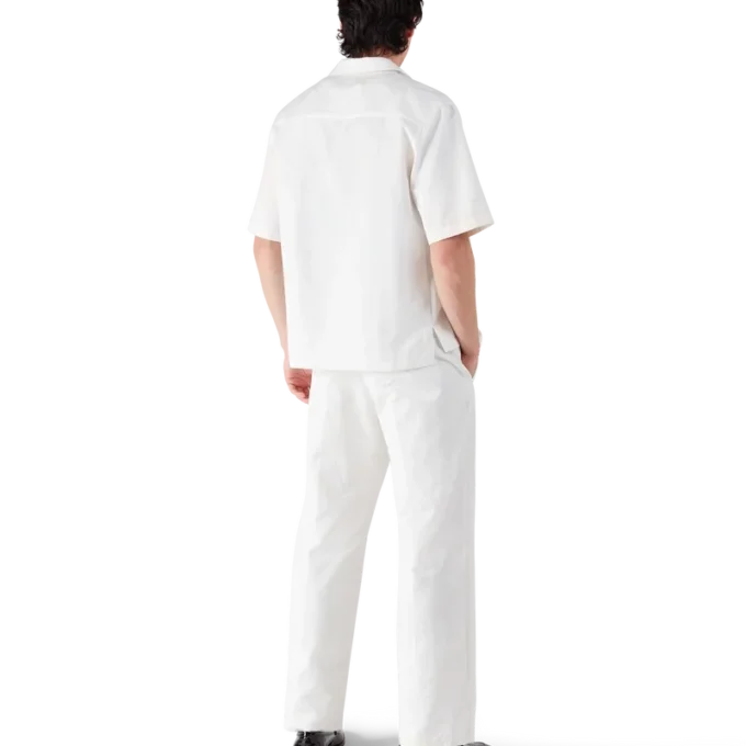 White Monogram Short Sleeve Shirt White Monogram Short Sleeve Shirt