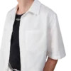 White Monogram Short Sleeve Shirt White Monogram Short Sleeve Shirt