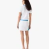 White Pique Cut-Out Polo Shirt