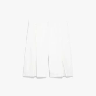White Pleated Baggy Shorts