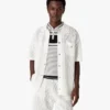 White Short Sleeve Mesh Shirt White Short Sleeve Mesh Shirt