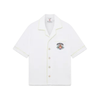 White Short Sleeve Towelling Classic Shirt
