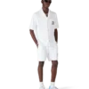 White Short Sleeve Towelling Classic Shirt