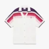 White Stripe Short Sleeve Polo Shirt