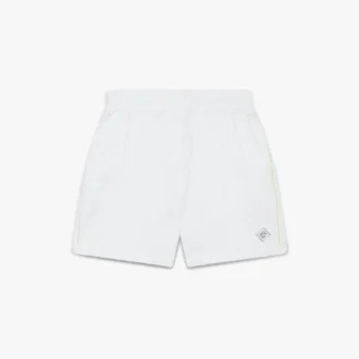 White Towelling Monogram Short