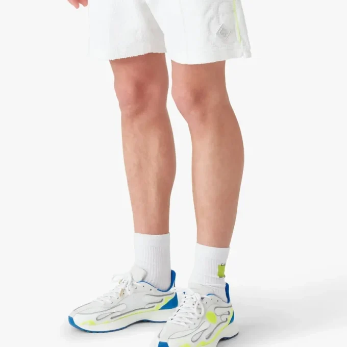 White Towelling Monogram Short White Towelling Monogram Short