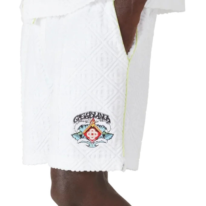 White Towelling Shorts White Towelling Shorts