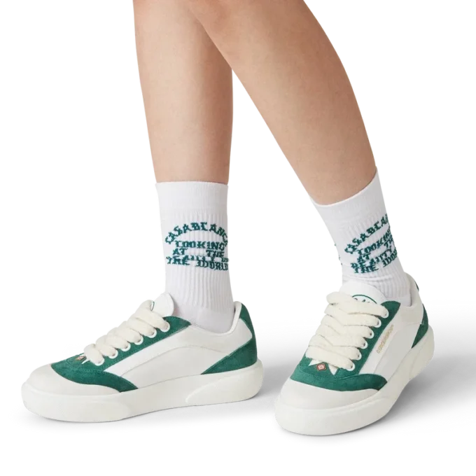 Women’s Del Mar White & Green Sneaker Women’s Del Mar White & Green Sneaker