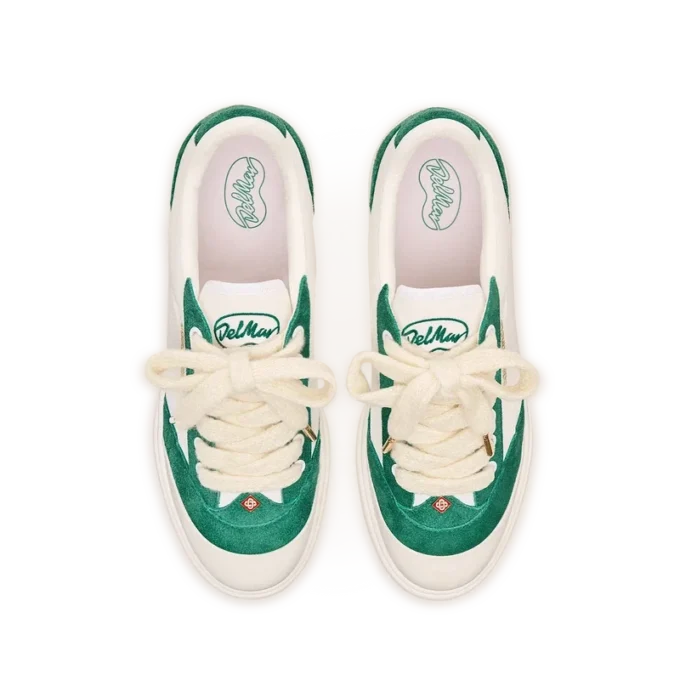 Women’s Del Mar White & Green Sneaker Women’s Del Mar White & Green Sneaker