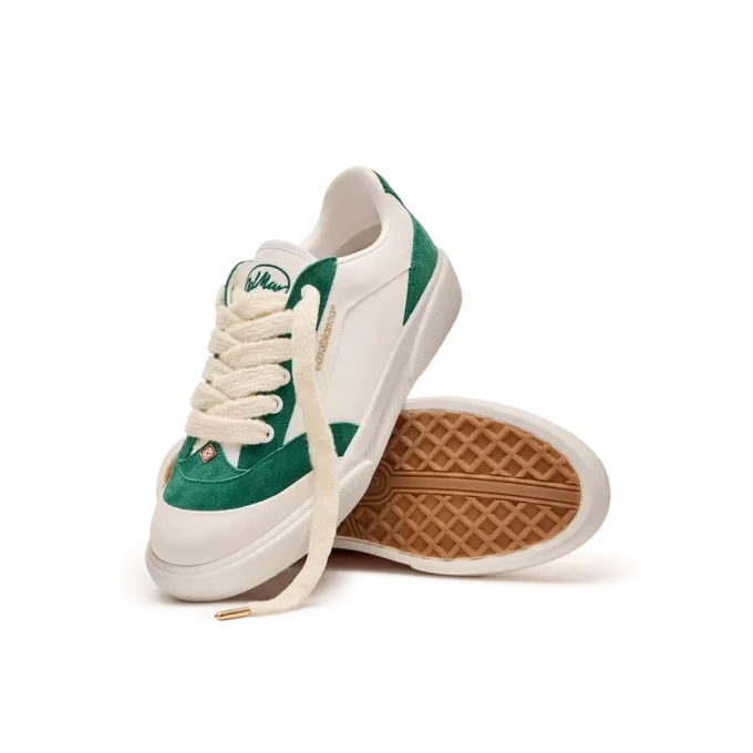 Women’s Del Mar White & Green Sneaker Women’s Del Mar White & Green Sneaker