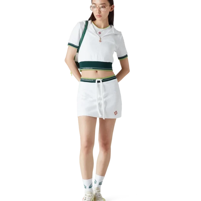 Textured Velour Tennis Skirt Textured Velour Tennis Skirt