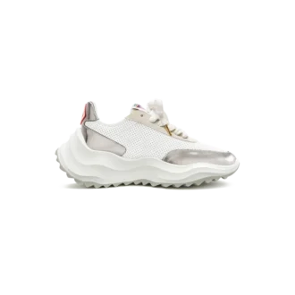 Womens Atlantis White & Chrome Sneaker
