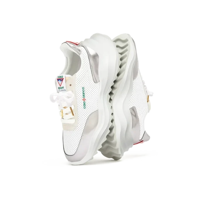 Mens Atlantis White & Chrome Sneaker
