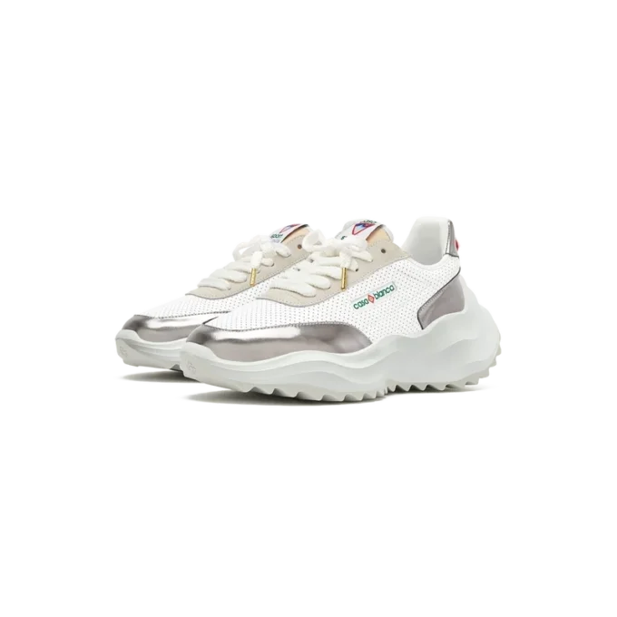 Womens Atlantis White & Chrome Sneaker Womens Atlantis White & Chrome Sneaker