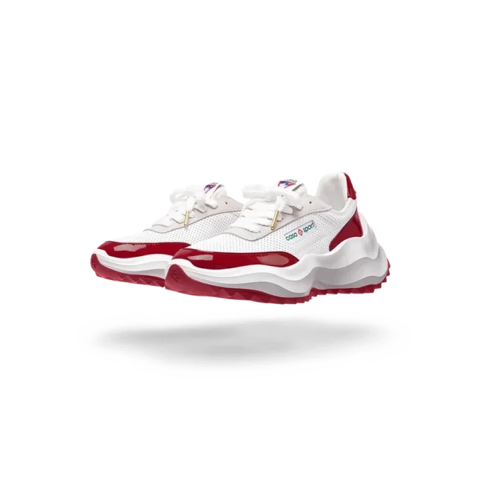 Womens Atlantis White & Haute Red Sneaker Womens Atlantis White & Haute Red Sneaker