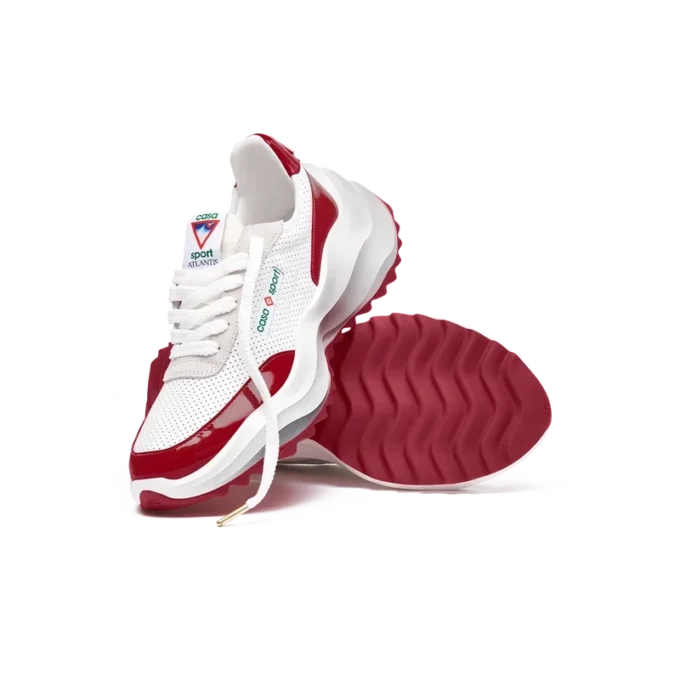 Womens Atlantis White & Haute Red Sneaker Womens Atlantis White & Haute Red Sneaker