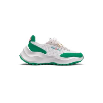 Womens Atlantis White & Tennis Green Sneaker