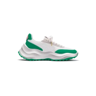 Womens Atlantis White & Tennis Green Sneaker