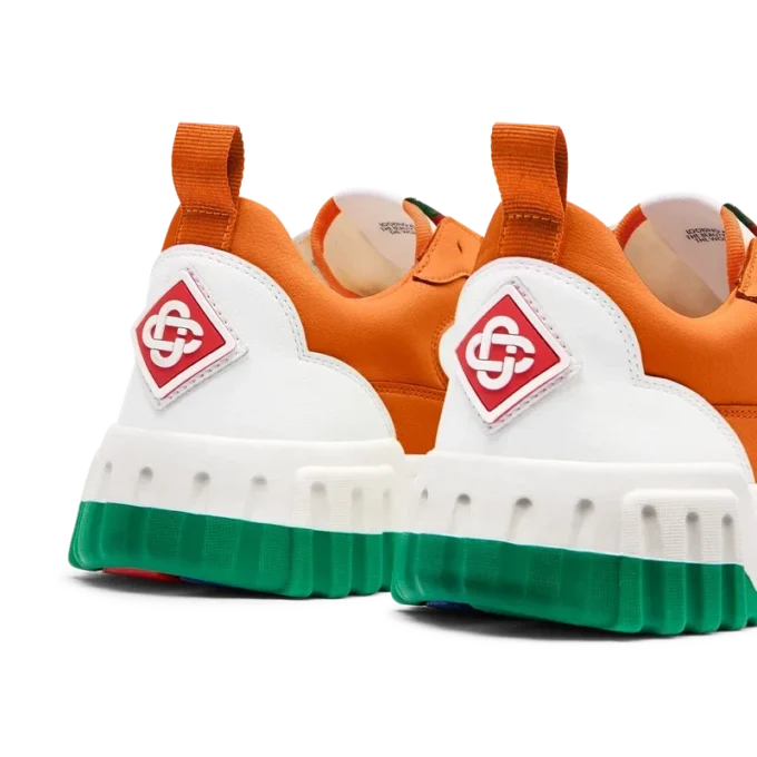 Womens Court Orange & White Sneaker