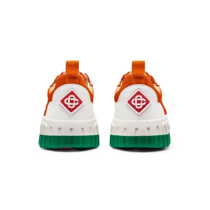 Womens Court Orange & White Sneaker