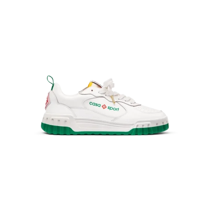 Mens Court White & Green Sneaker Mens Court White & Green Sneaker