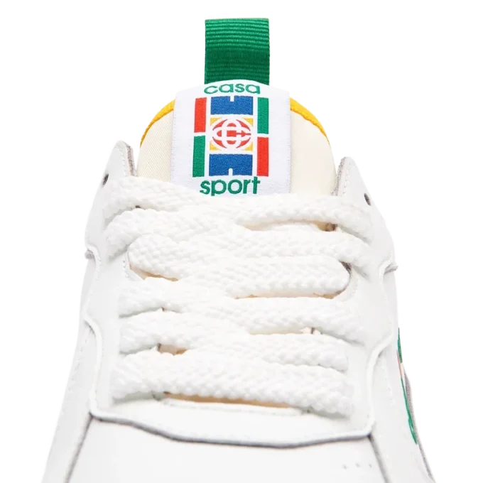 Mens Court White & Green Sneaker Mens Court White & Green Sneaker