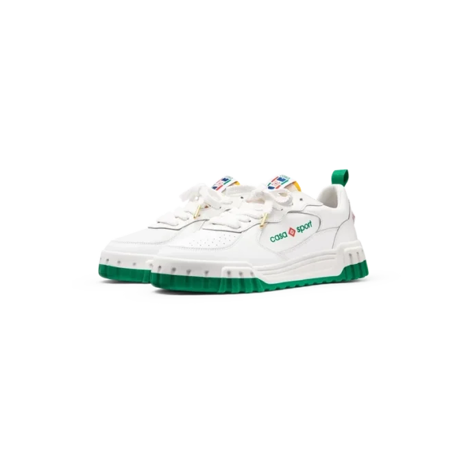 Womens Court White & Green Sneaker Womens Court White & Green Sneaker